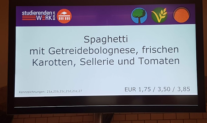 Mensa HU Nord menu 2